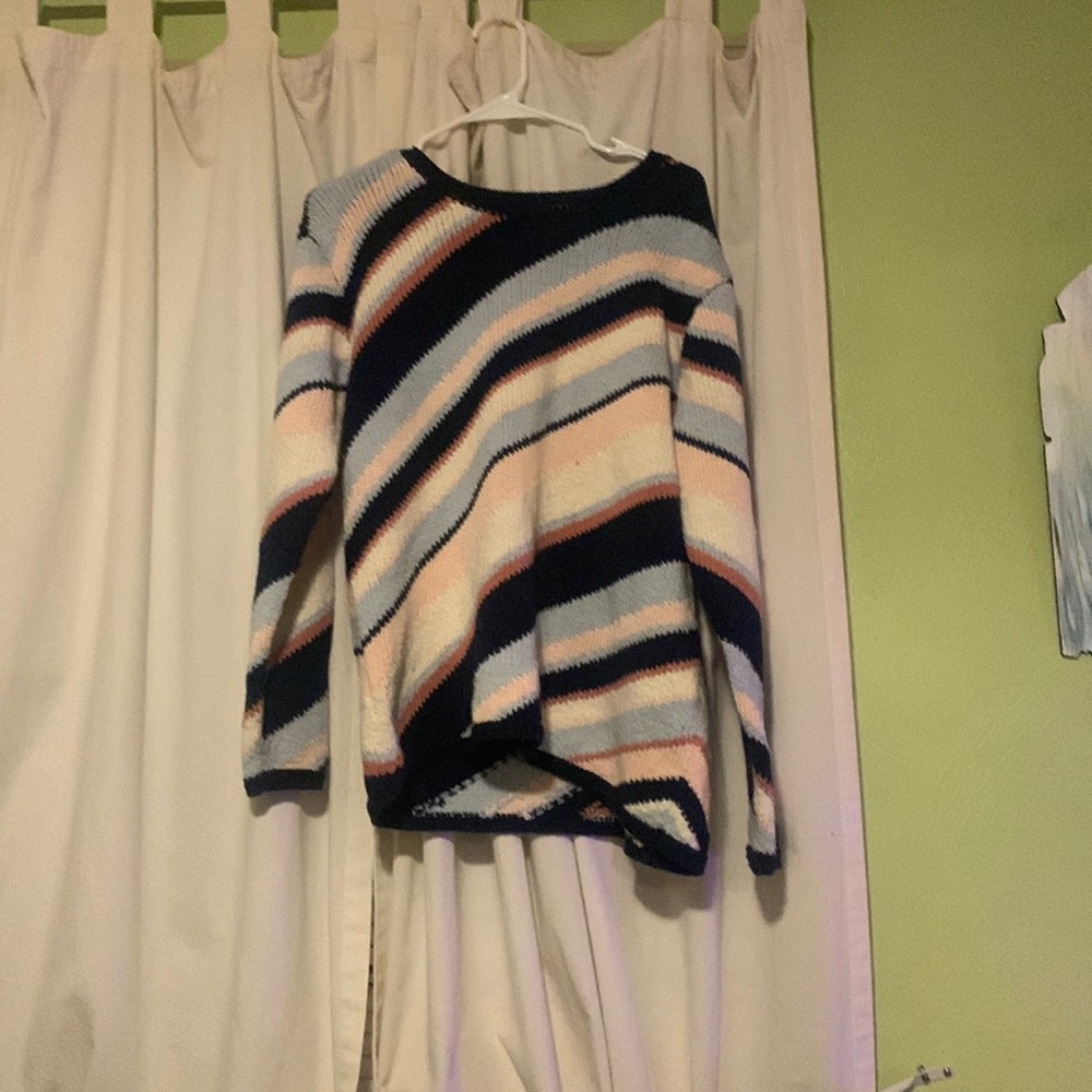 Striped warm striped sweater